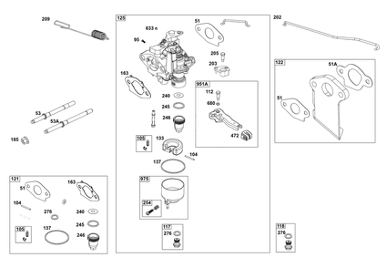 Part Location Diagram of 80078774 Briggs and Stratton Washer | (Choke Lever)